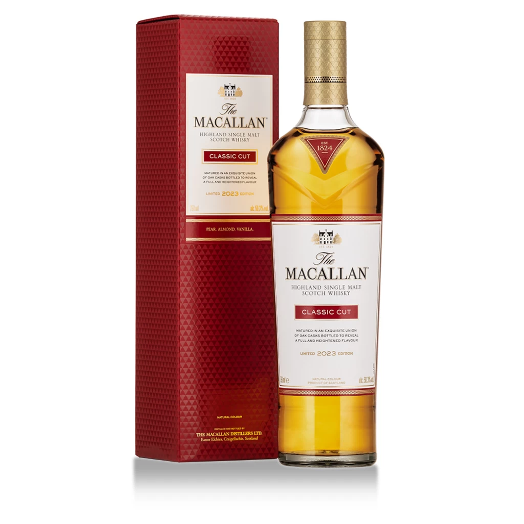 Botella de whisky macallan classic cut 2023